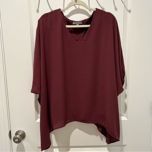 Burgundy top